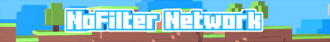 NoFilterNetwork Minecraft server banner