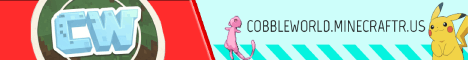 CobbleWorld Minecraft server banner
