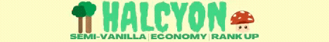 Halcyon Minecraft server banner