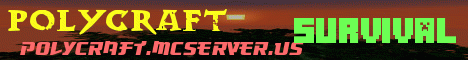 PolyCraft Minecraft server banner