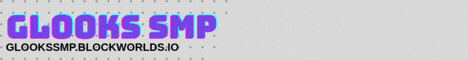 Glooks SMP Minecraft server banner