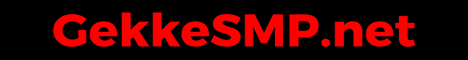Gekke SMP Minecraft server banner