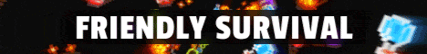 Friendly Survival Minecraft server banner