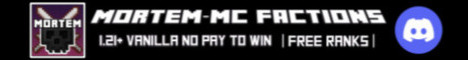 MortemMC Factions banner